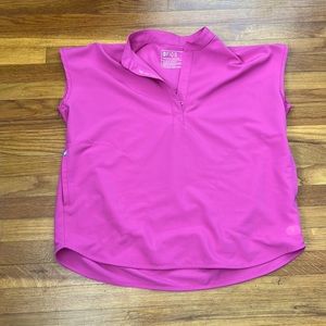 Figs Raphaela oversized scrub top in electric orchid. Size small